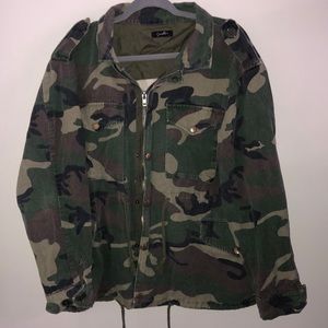 Girls Tour Sorella Army Camo Jacket